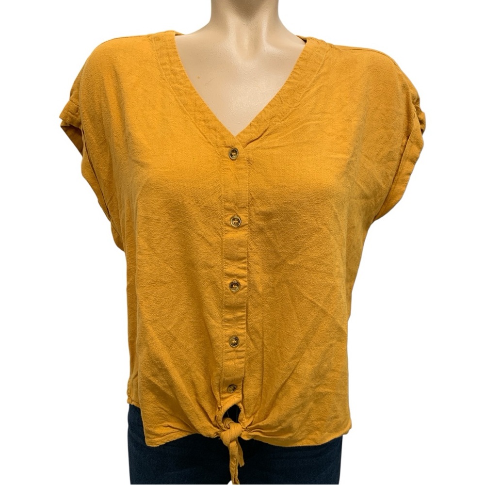 Laura Linen Top Size M